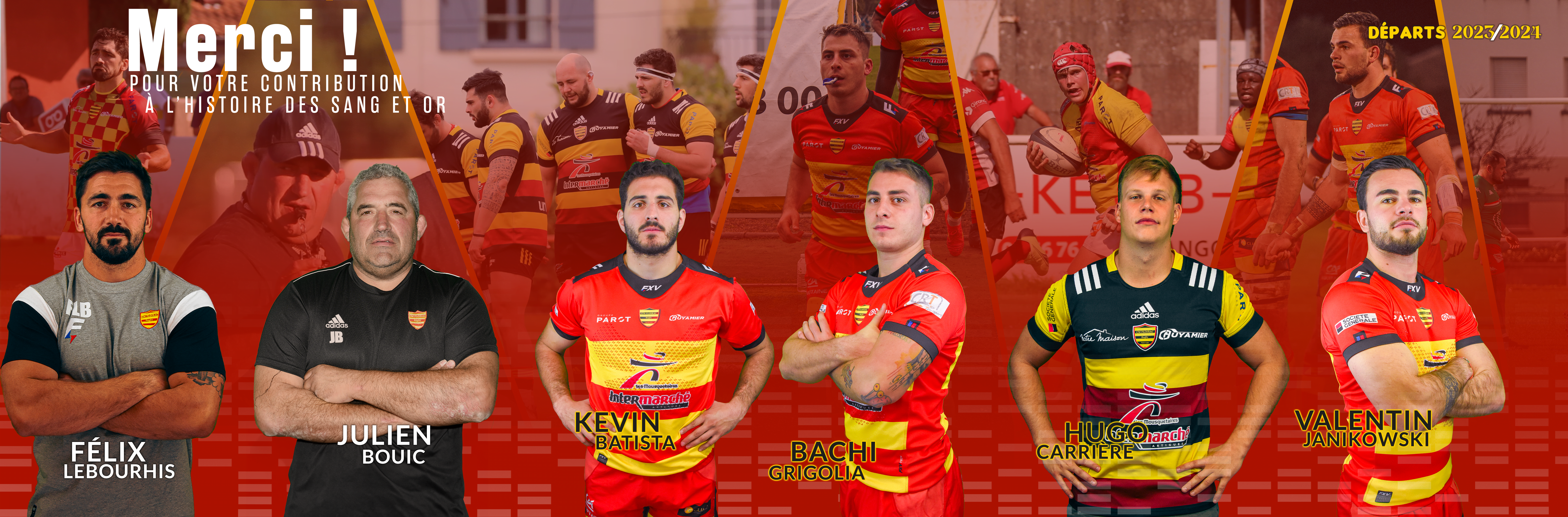 DEPART CMF RUGBY HUGO FÉLIX JULIEN BOUIC BACHI KEVIN BATISTA