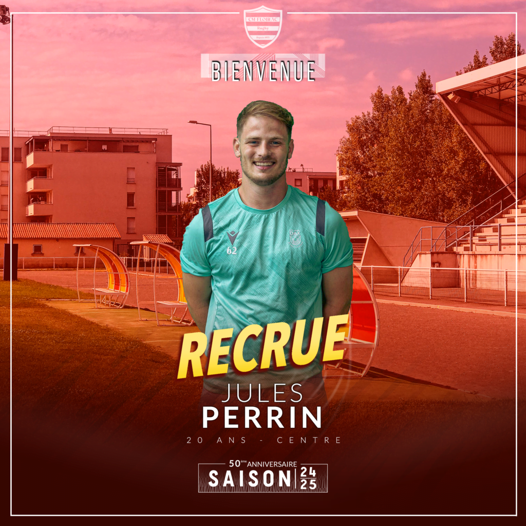 JULES PERRIN CMF RUGBY FLOIRAC JOUEUR 2024/2025