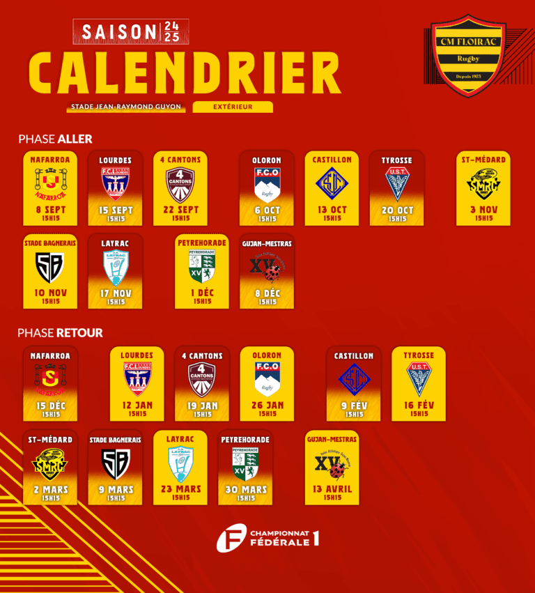 Lire la suite à propos de l’article 𝗦𝗔𝗜𝗦𝗢𝗡 𝟮𝟬𝟮𝟰 / 𝟮𝟬𝟮𝟱 🗓️
