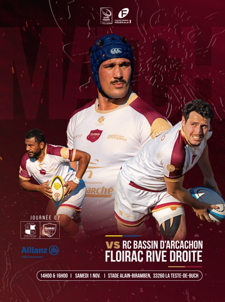 Lire la suite à propos de l’article Journée 07 vs RUGBY CLUB BASSIN D’ARCACHON ❤️‍🔥