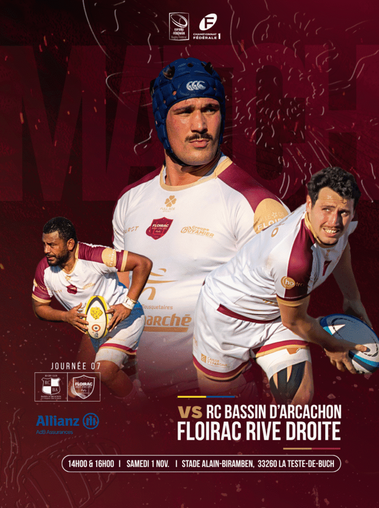 Lire la suite à propos de l’article Journée 07 vs RUGBY CLUB BASSIN D’ARCACHON ❤️‍🔥