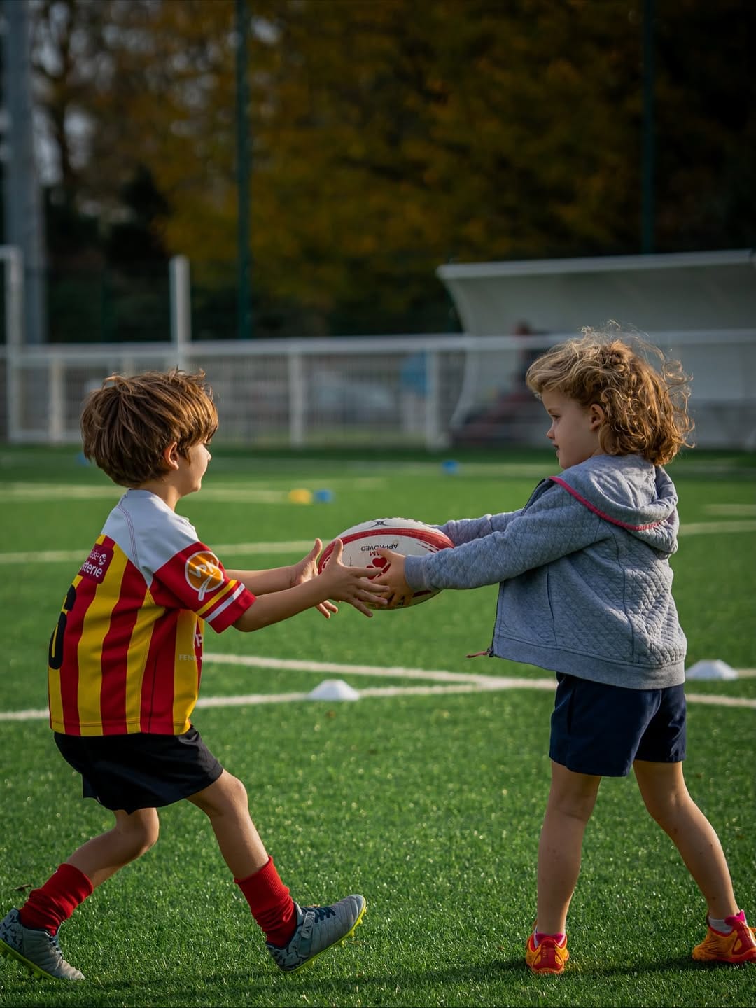 Le mercredi, place à l’école de rugby au Domaine de la Burthe de Floirac ! 🐝Crédit - N.BELLIER#-12