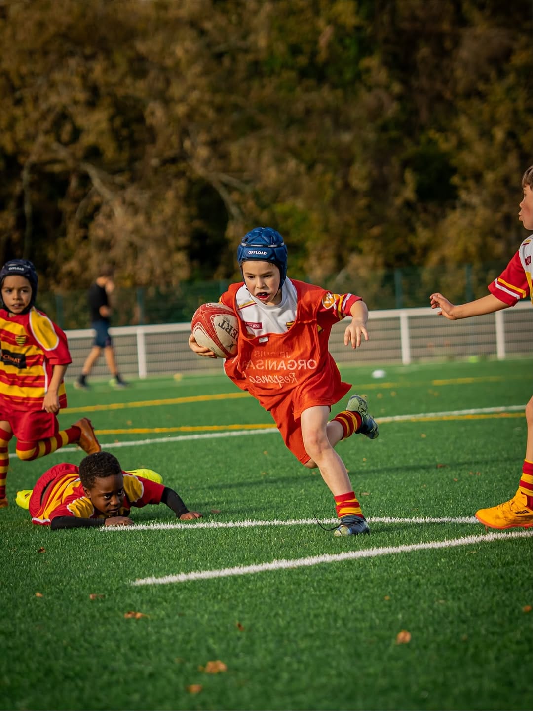 Le mercredi, place à l’école de rugby au Domaine de la Burthe de Floirac ! 🐝Crédit - N.BELLIER#-16