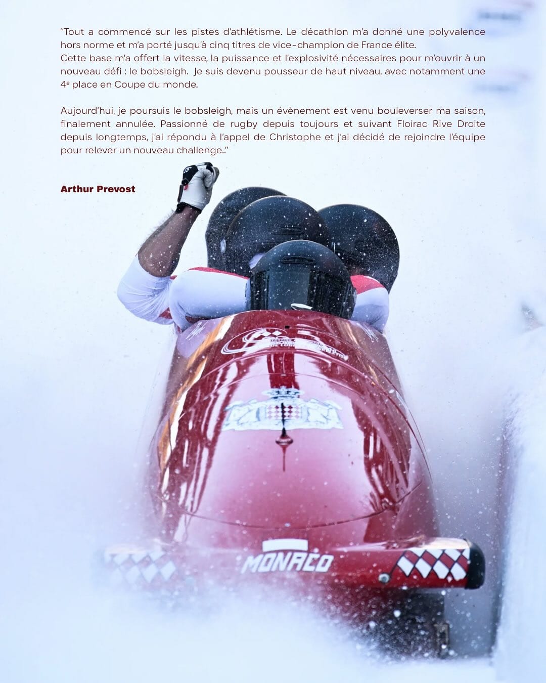 Une recrue qui ne laisse personne indifférent - @prevostarthur rejoint nos rangs après un parcou