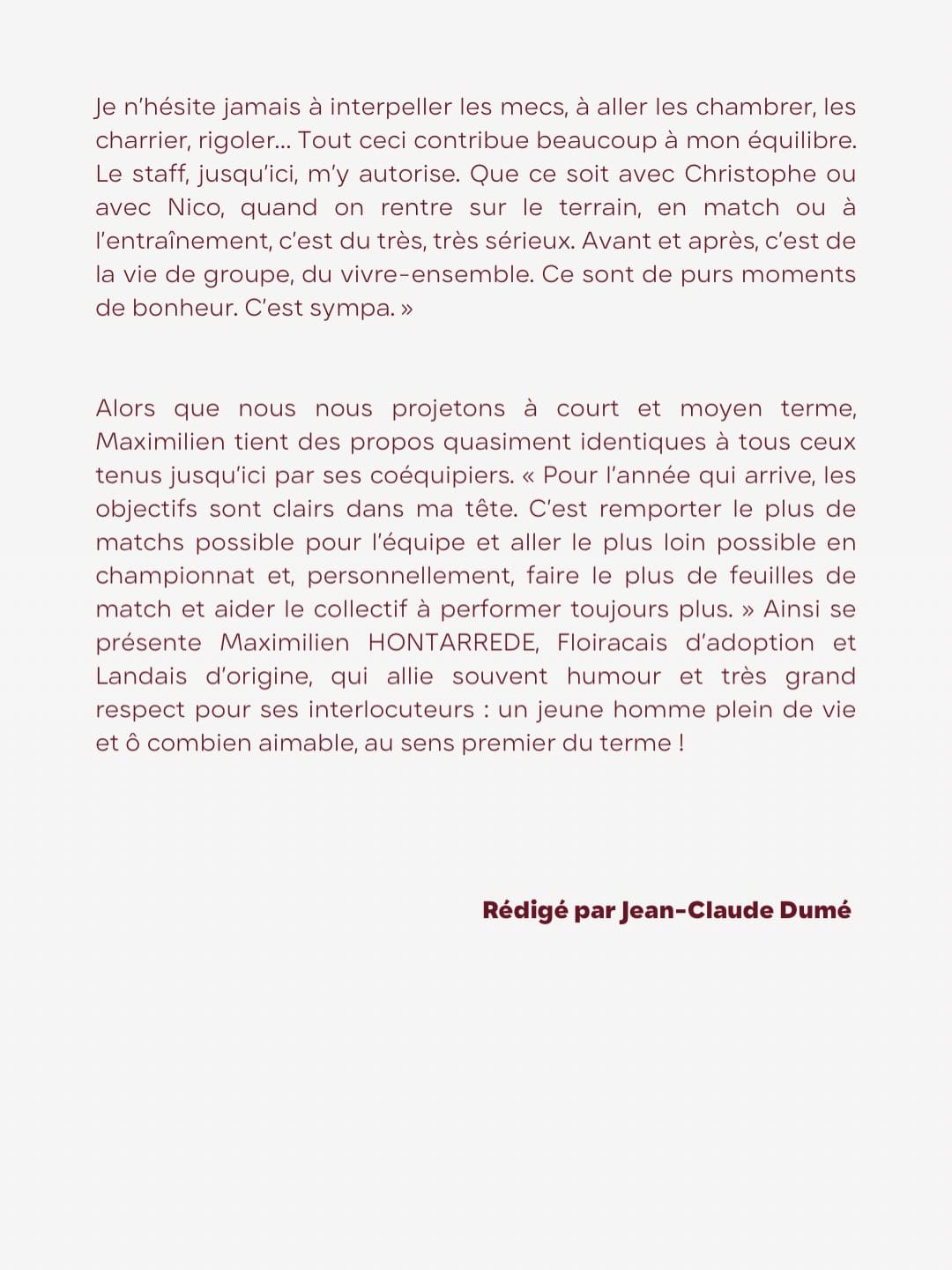 Portrait de la semaine 🎨Maximilien HONTARREDE, le « boute-en-train » de l’équipe.Le « boute-en--5