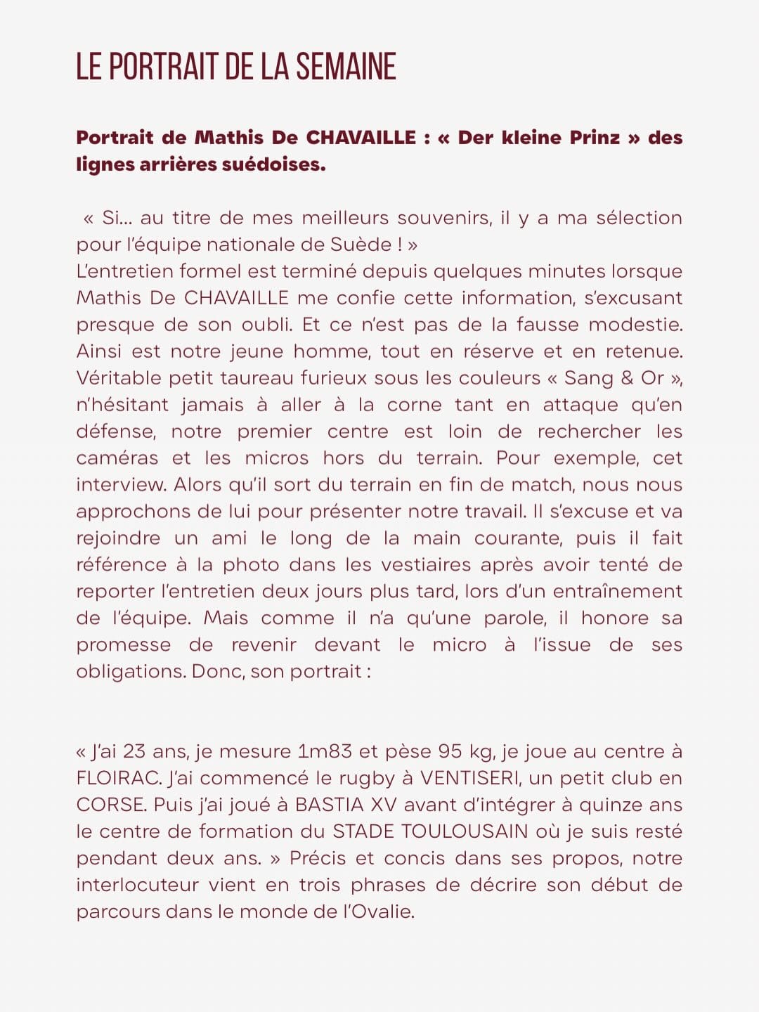 Portrait de la semaine 🎨Portrait de Mathis De CHAVAILLE - « Der kleine Prinz » des lignes arriè-2