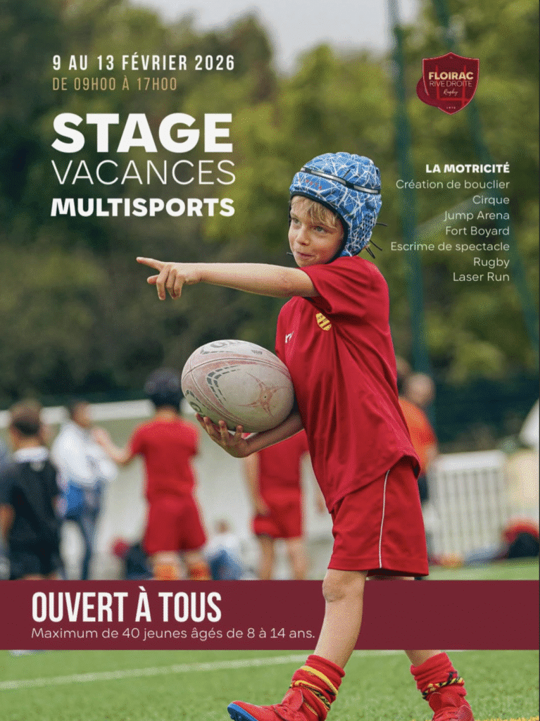 Lire la suite à propos de l’article 🏉 STAGE VACANCES MULTISPORTS – La Motricité 🤸‍♂️