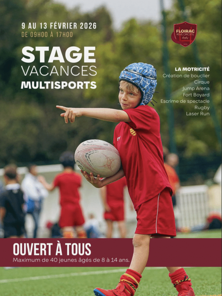 Lire la suite à propos de l’article 🏉 STAGE VACANCES MULTISPORTS – La Motricité 🤸‍♂️