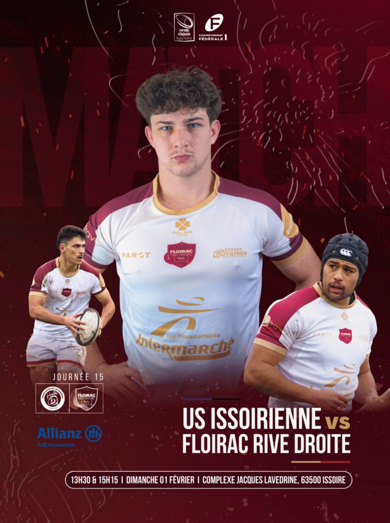 Lire la suite à propos de l’article Journée 15 vs Union Sportive Issoirienne Rugby ❤️‍🔥