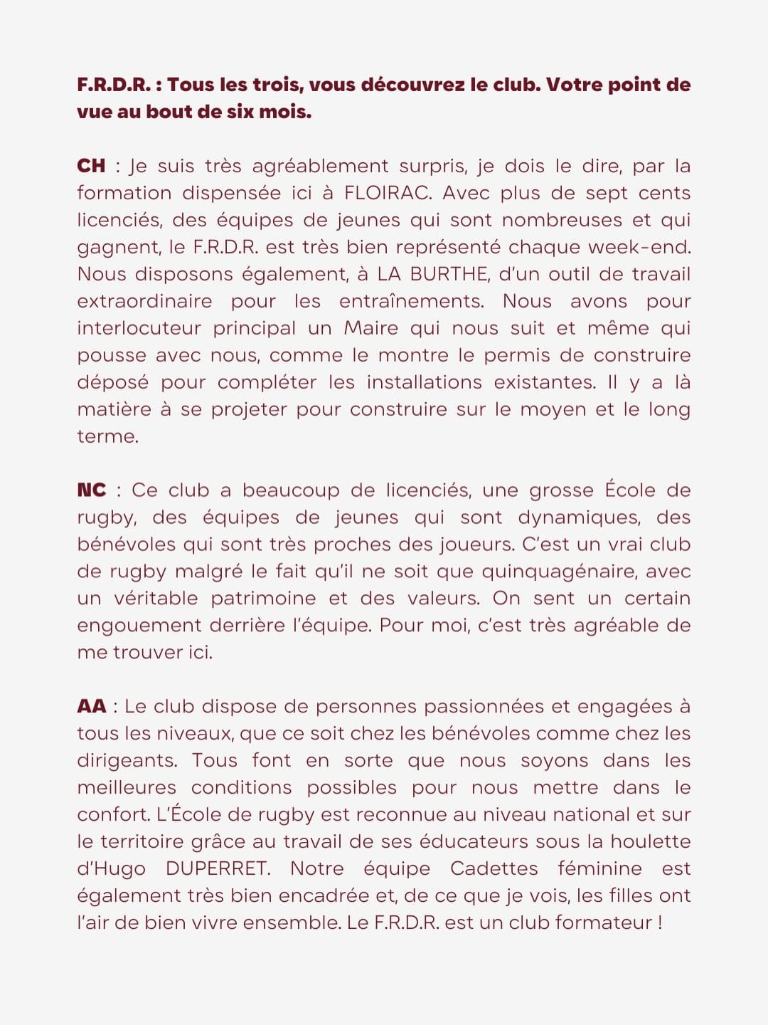 Portrait de la semaine 🎨Entretien à mi-saison avec le staff @hamacek_christophe @nicocabannes @-6