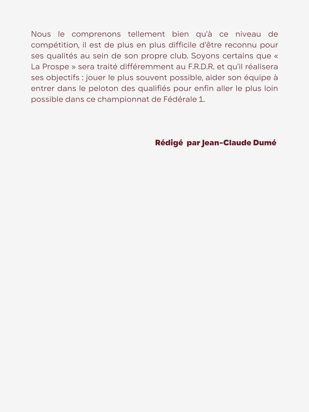 Portrait de la semaine 🎨Enzo PROSPER - Le « quatrième Mousquetaire ».Formé à Mont-de-Marsan et -6