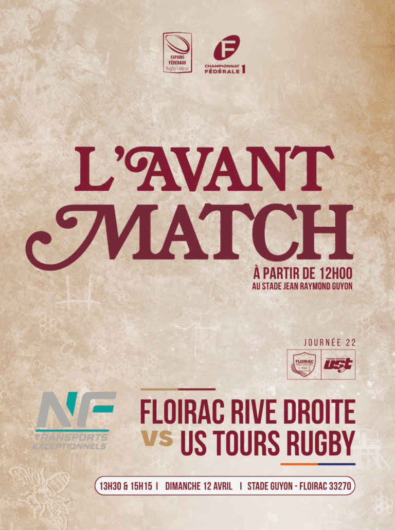 Lire la suite à propos de l’article 🍻 L’AVANT MATCH À partir de 12h00 au stade Guyon 