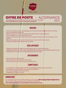 OFFRE DE POSTE – ALTERNANCE BPEJPS (2026/2027)
