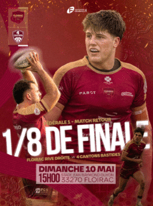 1/8 de finale – Match retour ❤️‍🔥Fédérale 1